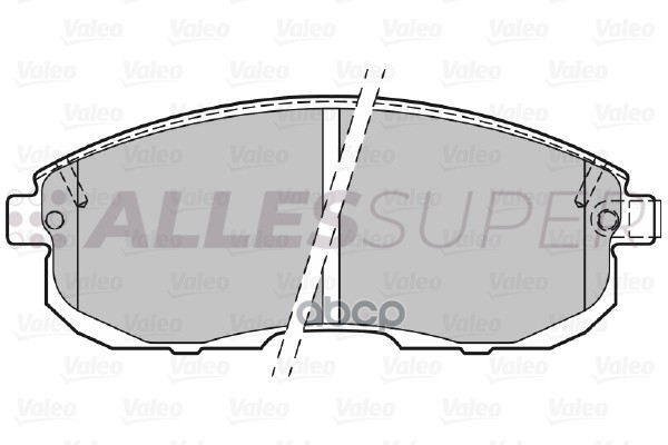 Valeo Колодки тормозные передние к-т 301011
