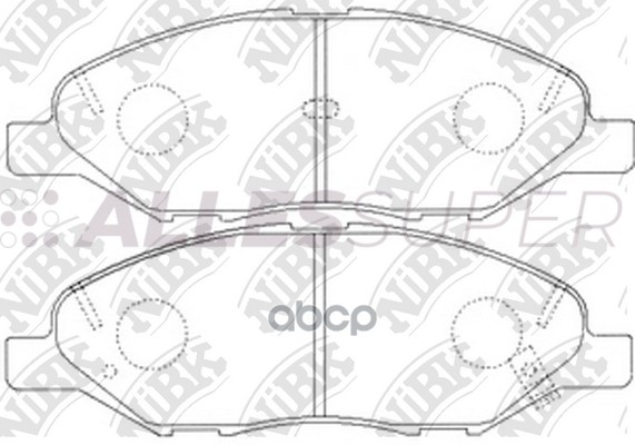 NiBK Колодки тормозные дисковые PN2452