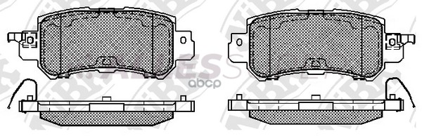 NiBK Колодки тормозные дисковые PN25001