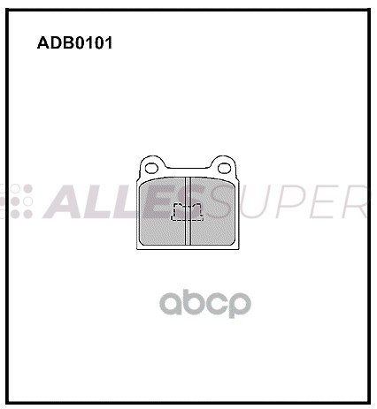Колодки торм. Allied Nippon ADB 0101 к-т Audi,VW (Д3)