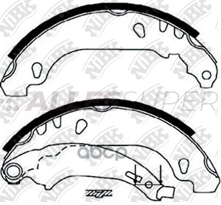 NiBK Колодки тормозные бар. FN0556