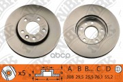 NiBK Диск тормозной (продажа кратно 2шт/цена за 1шт) RN1316