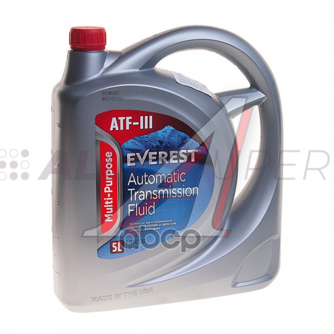 Everest Масло трансмиссионное ATF III H/M (5л) Everest Масло трансмиссионное ATF III H/M (5л)
