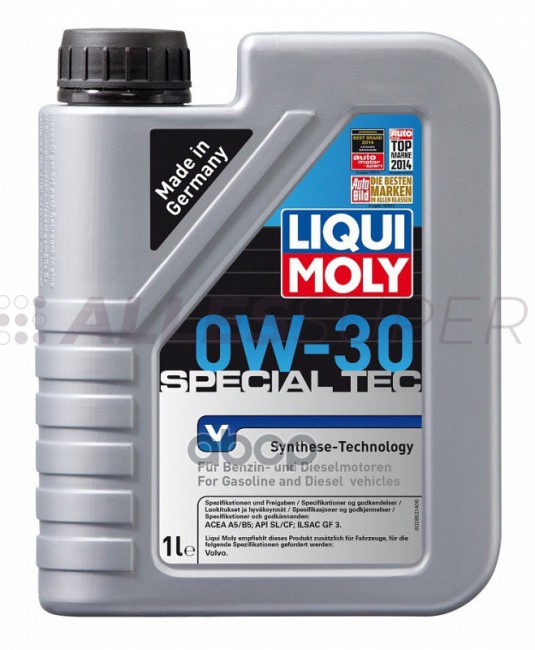 Liqui Moly 2852 Special Tec V 0W-30 1л. Синт.мот. масло