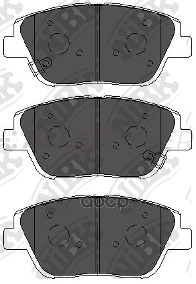 NiBK Колодки тормозные дисковые PN0536