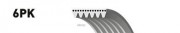 Gates Поликлиновый ремень пр. агрегатов Micro-V 6PK1030SF