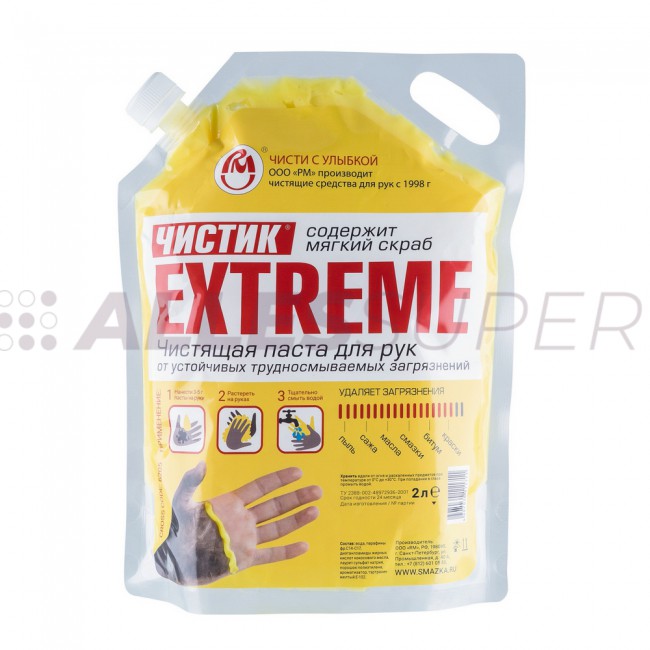 РМ ср-во для рук ЧИСТИК-ЭКСТРИМ (2л) дой-пак