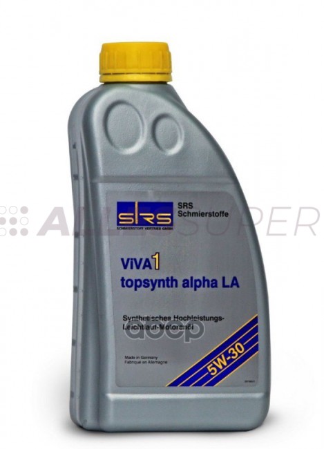 SRS Масло моторное VIVA 1 topsynth alpha LA 5W-30 (1 л.) MB 229.52