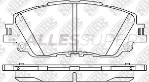 NiBK Колодки тормозные дисковые PN1857