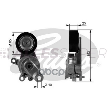 Gates Натяжной ролик пр. агрегатов DriveAlign T38209