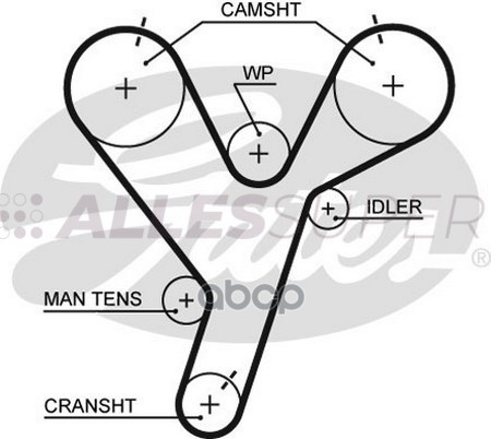ГРМ  ремень GATES  5446XS Mitsubishi