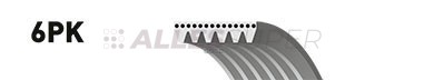 Ремень генератора Gates  6PK2490  