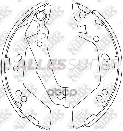 NiBK Колодки тормозные бар. FN11909