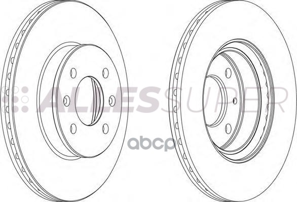 Ferodo DDF1636 Диск тормозной передний (комплект - 2 шт.) 