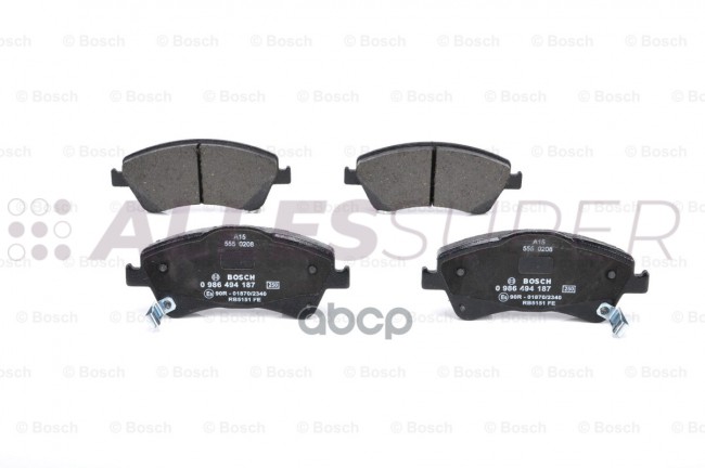 Колодки тормоз. передние BOSCH (BP1134) 0 986 494 187