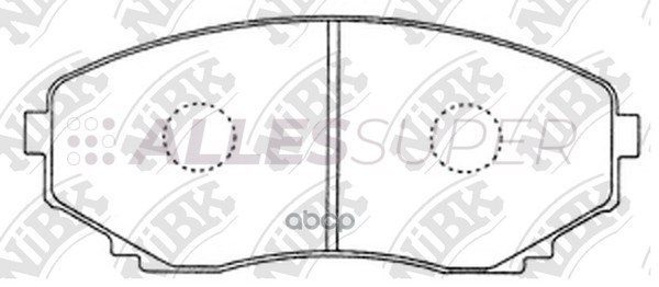 NiBK Колодки тормозные дисковые PN5376