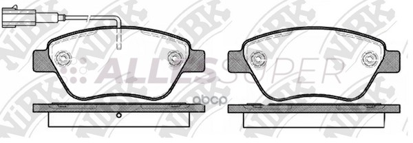 NIBK Колодки тормозные дисковые PN0211W