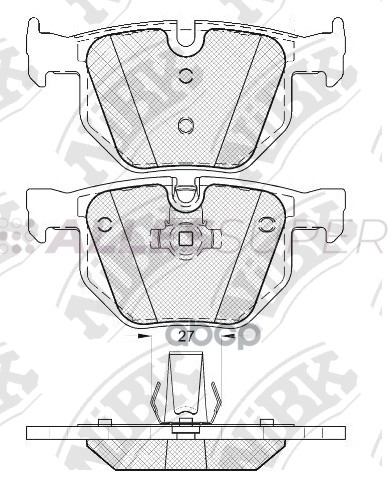 NiBK Колодки тормозные дисковые PN0093