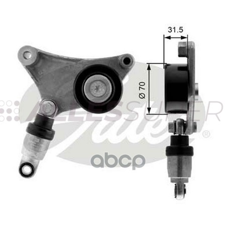 Gates Натяжной ролик пр. агрегатов DriveAlign T38216