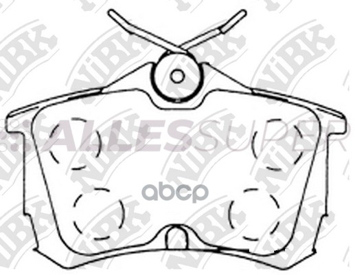 NiBK Колодки тормозные дисковые PN8109