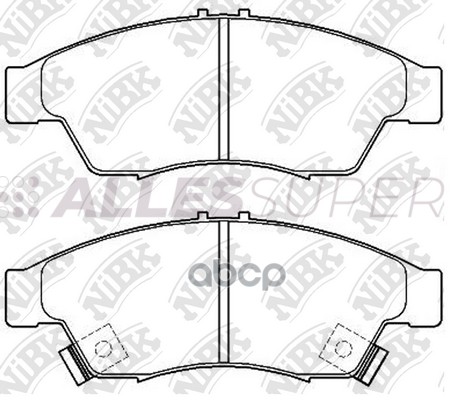 NIBK Колодки тормозные дисковые PN9804