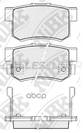 NiBK Колодки тормозные дисковые PN8397