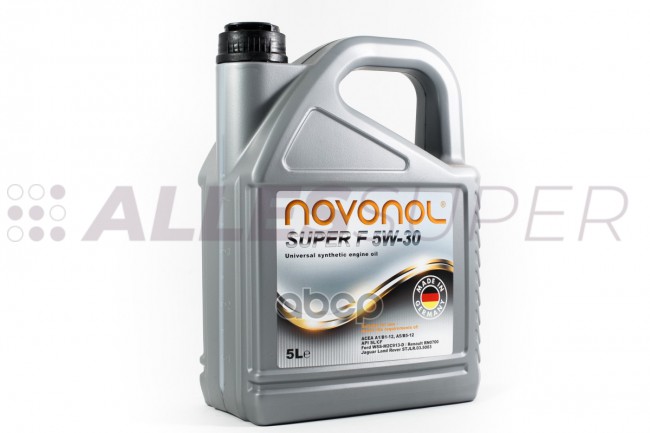 Novonol масло моторное Super F 5W-30 (5л) A1/B1/A5/B5 SL/CF Ford WSS-M2C913-D / Jaguar Land Rover STJLR.03.5003 / Renault RN Novonol масло моторное Super F 5W-30 (5л) A1/B1/A5/B5 SL/CF Ford WSS-M2C913-D / Jaguar Land Rover STJLR.03.5003 / Renault RN