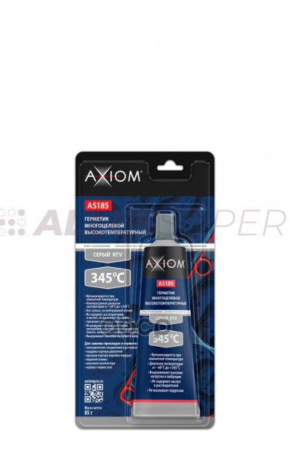 Axiom AS185 Герметик многоцелевой высокотемпературный серый 85г 