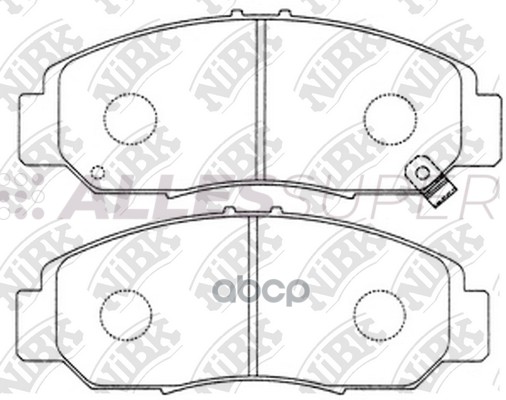 NiBK Колодки тормозные дисковые PN8465