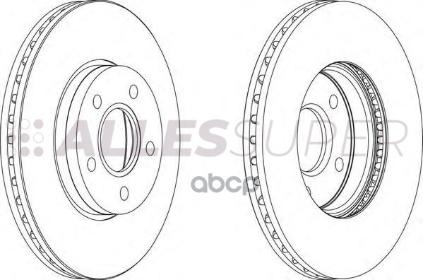 Ferodo DDF1222 Диск тормозной передний (комплект - 2 шт.) 