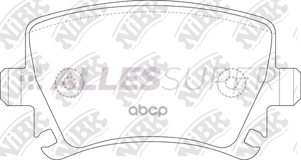 NIBK Колодки тормозные дисковые PN0349