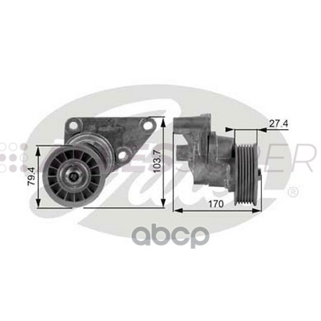 Gates Натяжной ролик пр. агрегатов DriveAlign T38158
