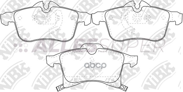 NIBK Колодки тормозные дисковые PN0355
