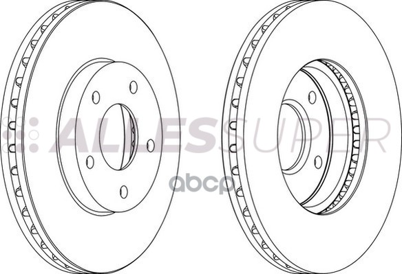 Ferodo DDF1249C Диск тормозной передний  (комплект-2шт.) 