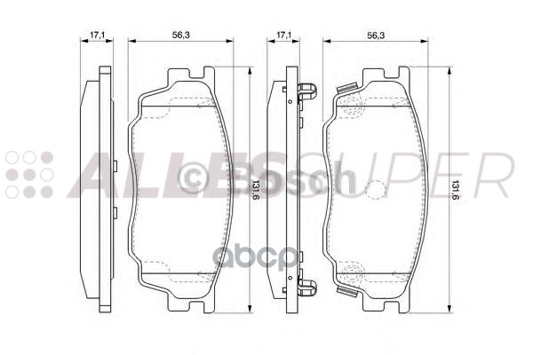 Колодки тормоз. передние BOSCH (BP988) 0 986 494 078 Mazda Колодки тормоз. передние BOSCH (BP988) 0 986 494 078 Mazda