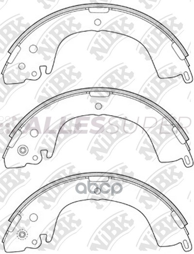 NiBK Колодки тормозные бар. FN6718
