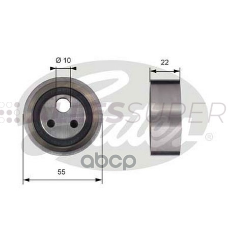 Gates Натяжной ролик пр. ГРМ PowerGrip T41155