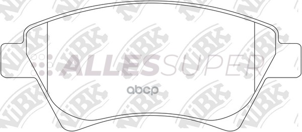 NiBK Колодки тормозные дисковые PN0350