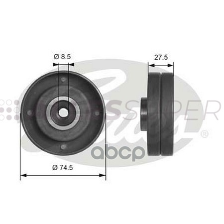 Gates Направляющий ролик пр. ГРМ PowerGrip T41174