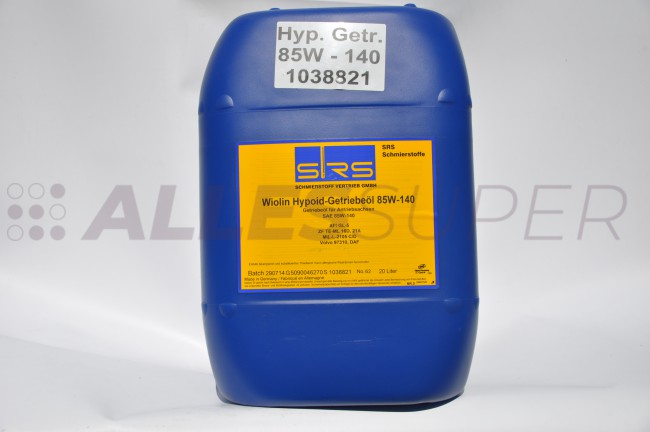 SRS Масло трансм. Wiolin Hypoid 85W-140 (20 л.)