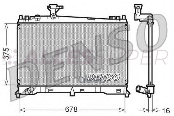Denso Радиатор DRM44010