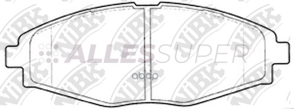 NiBK Колодки тормозные дисковые PN0390