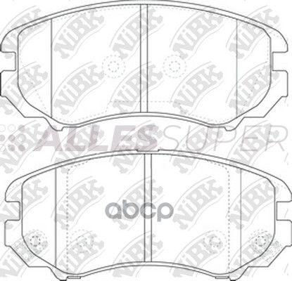 NIBK Колодки тормозные дисковые PN0377