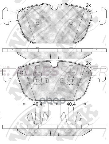 NiBK Колодки тормозные дисковые PN0571