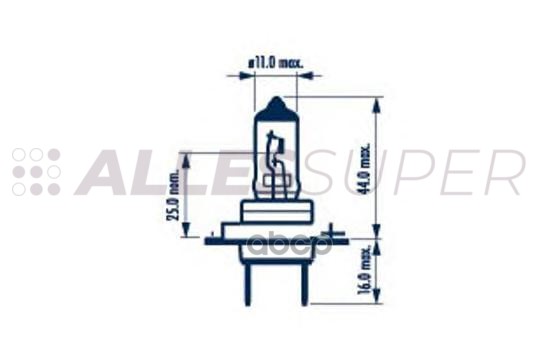 Лампа  Narva 48329 ll H7 12V 55W PX 26d галоген
