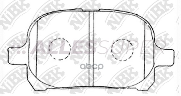 NIBK колодки тормозные дисковые PN1401