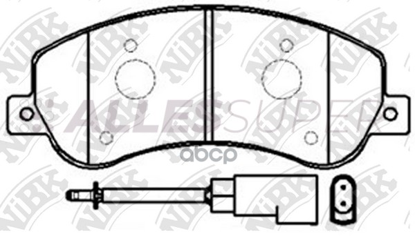 NIBK Колодки тормозные дисковые PN0444W