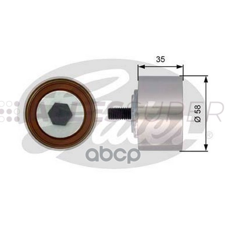 Gates Направляющий ролик пр. ГРМ PowerGrip T42121