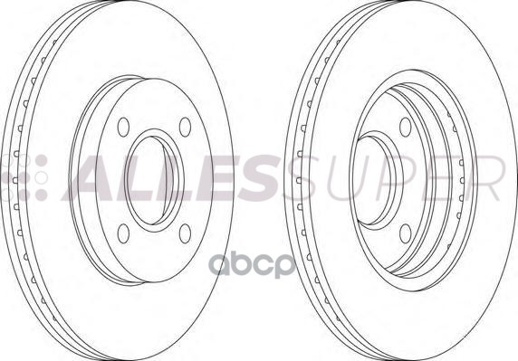 Ferodo DDF1072 Диск тормозной передний (к-т 2шт) 