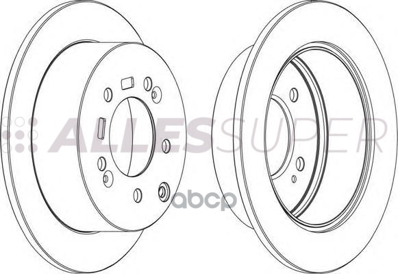 Ferodo DDF1945 Диск тормозной задний (комплект - 2 шт.) 